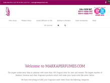 Tablet Screenshot of makkaperfumes.com